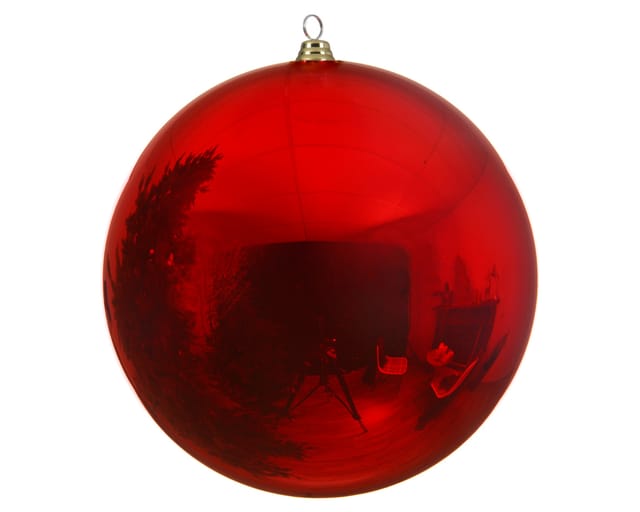 Kaemingk - Weihnachtskugel, Glänzend, Unzerbrechlich, In Festlichem Rot, Ø 40cm
