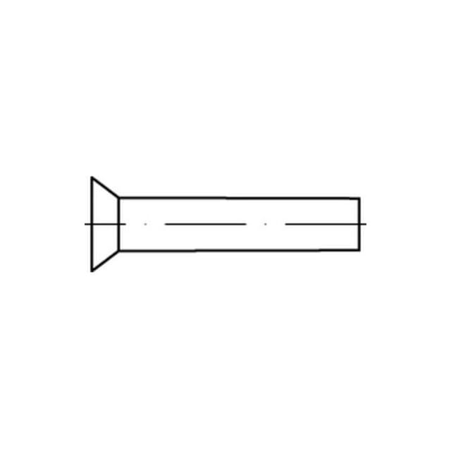 Senkniet DIN 661 Kupfer blank ø2 x 5mm