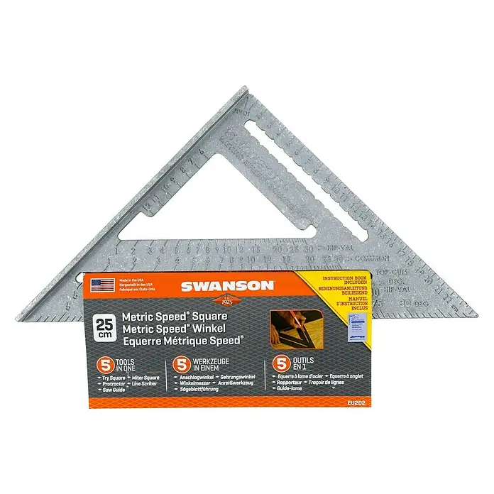 Winkelmesser EU202 Metric Speed Square (Länge: 250 mm)