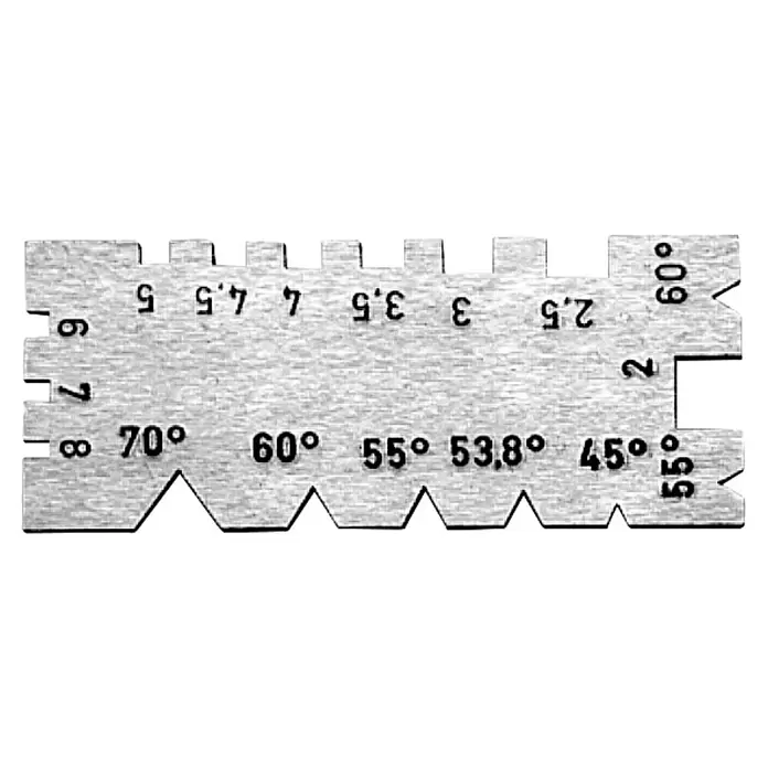 Scala Gewindestahllehre (Länge: 6 cm, Stahl)