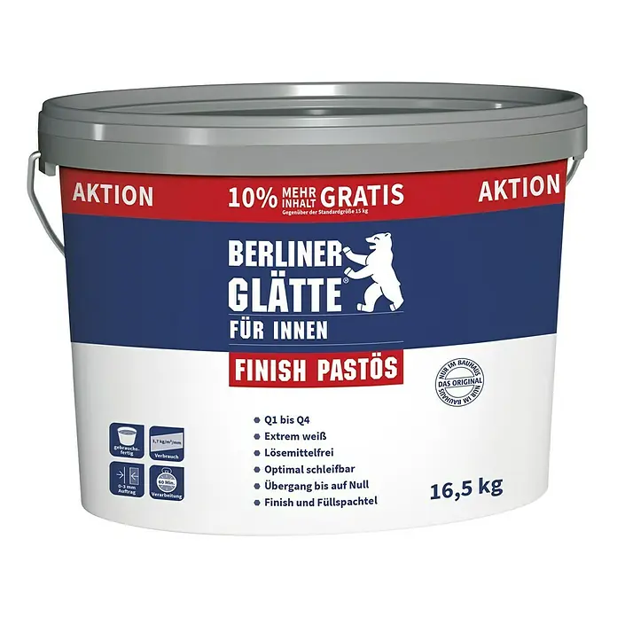 Berliner Glätte Füll- & Glättspachtel Finish Pastös (16,5 kg)