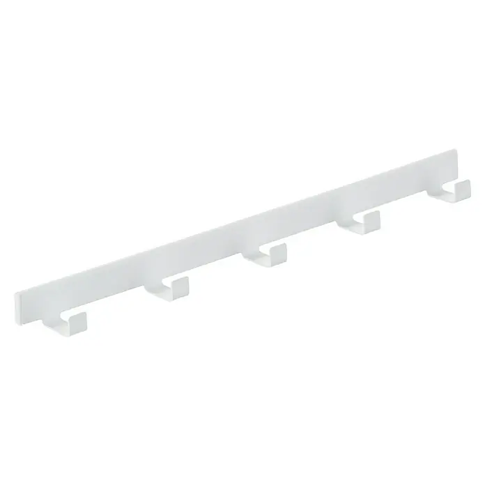 Elfa Décor+ by Hakenleiste (L x B x H: 4,6 x 41,1 x 3,6 cm, Anzahl Haken: 5 Stk., Weiß matt)