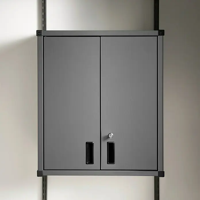 Elfa Garage+ by Hängeschrank (L x B x H: 34,8 x 60,5 x 70,9 cm, Grau matt)