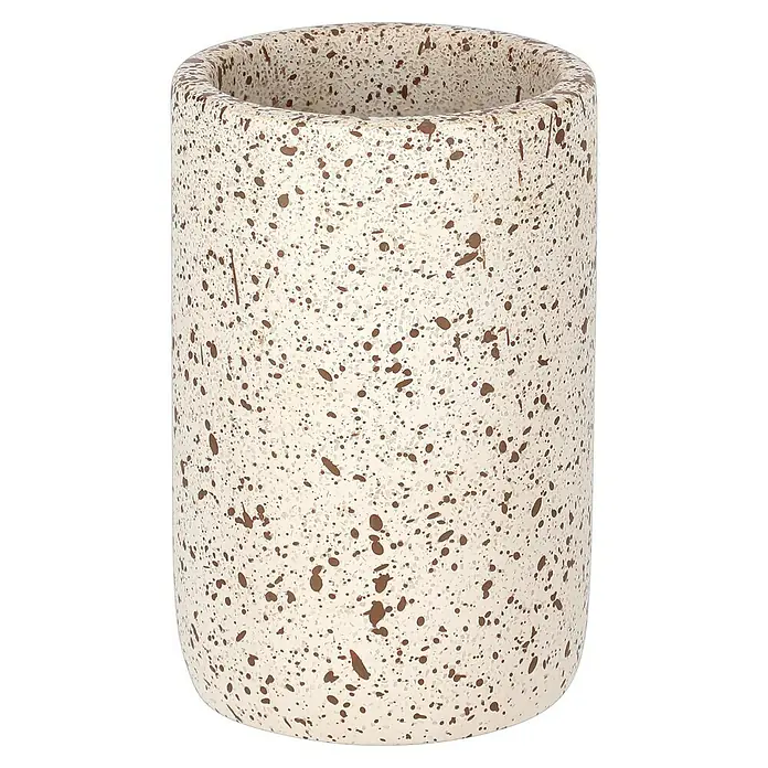 Camargue Zahnputzbecher Stone Terrazzo (L x B x H: 75 x 75 x 112 cm, Kunststoff, Beige/Braun)