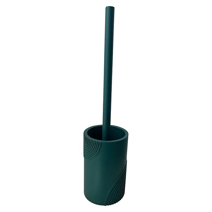 Camargue WC-Bürstengarnitur Design (Petrol, Rund, Ø x H: 8,8 cm x 35,4 mm)