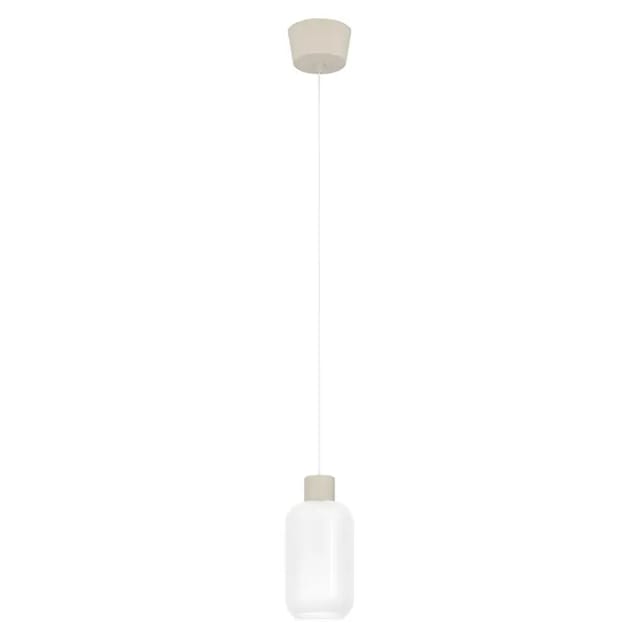 Eglo Pendelleuchte rund (60 W, Ø x H: 13 x 110 cm, Sandfarben)