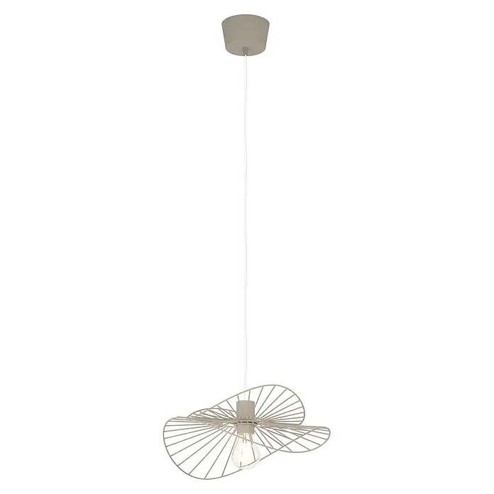 Eglo Pendelleuchte rund (40 W, Ø x H: 23 x 23 cm, Sandfarben)