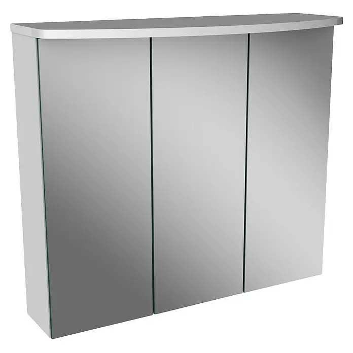 Camargue Swing K LED-Spiegelschrank (B x H: 70,4 x 70,2 cm, Mit Beleuchtung, Weiß)