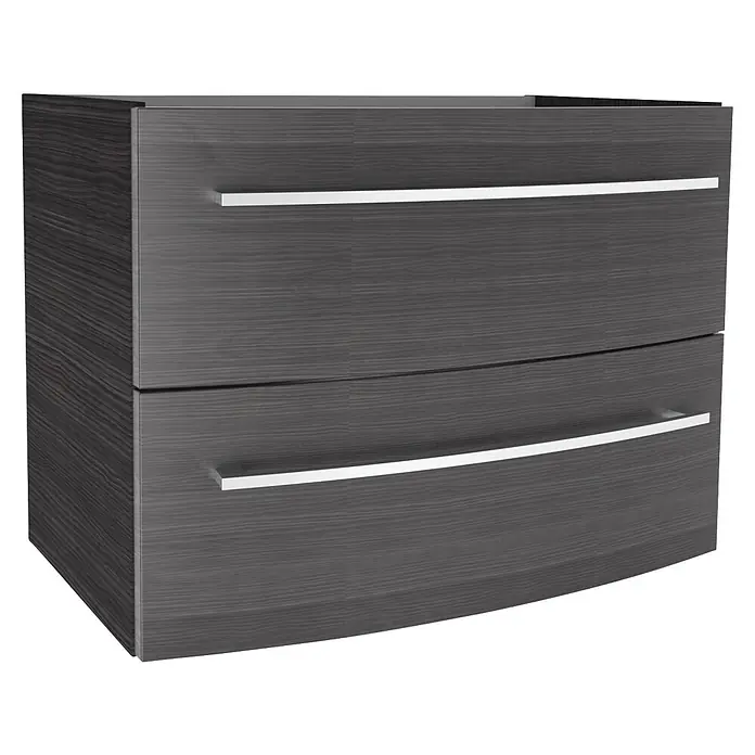 Camargue Swing K Waschtischunterschrank (B x T x H: 69,4 x 43,9 x 51,8 cm, Dark Oak, Farbe Griff: Chrom)