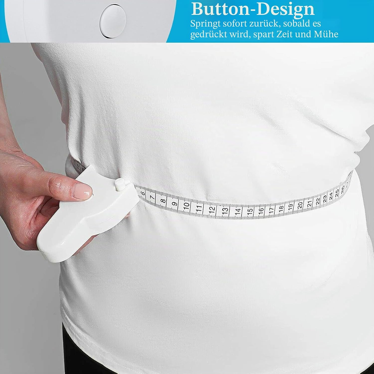 Caliper Körperfettzange, Körperfettmessgerät Und Maßband, Tragbarer, Körperfettm Bild 10