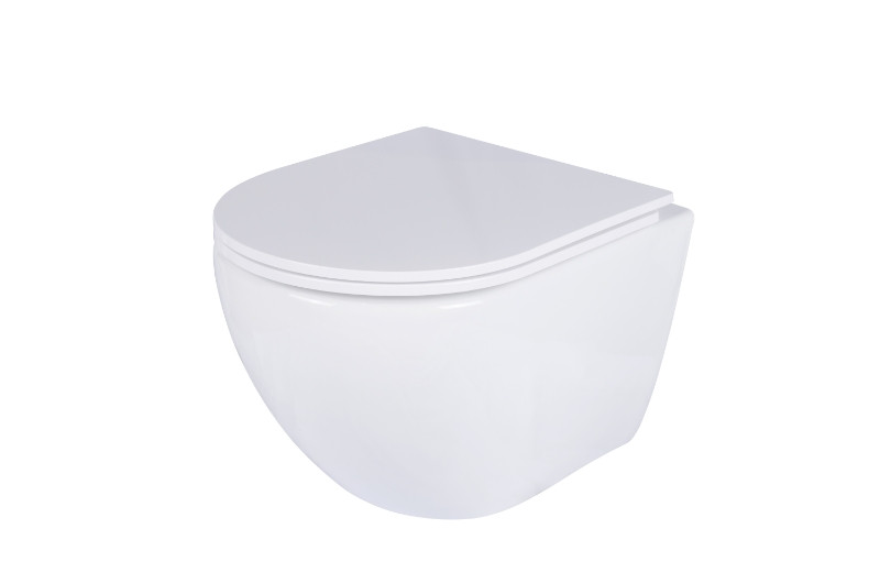 Primaster Wand WC Tiefspüler Cerma weiß inkl. WC Sitz