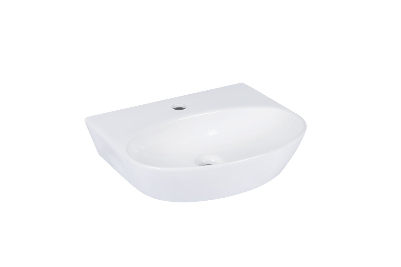 Primaster Waschbecken Keramik Amara 46 x 39 cm weiß