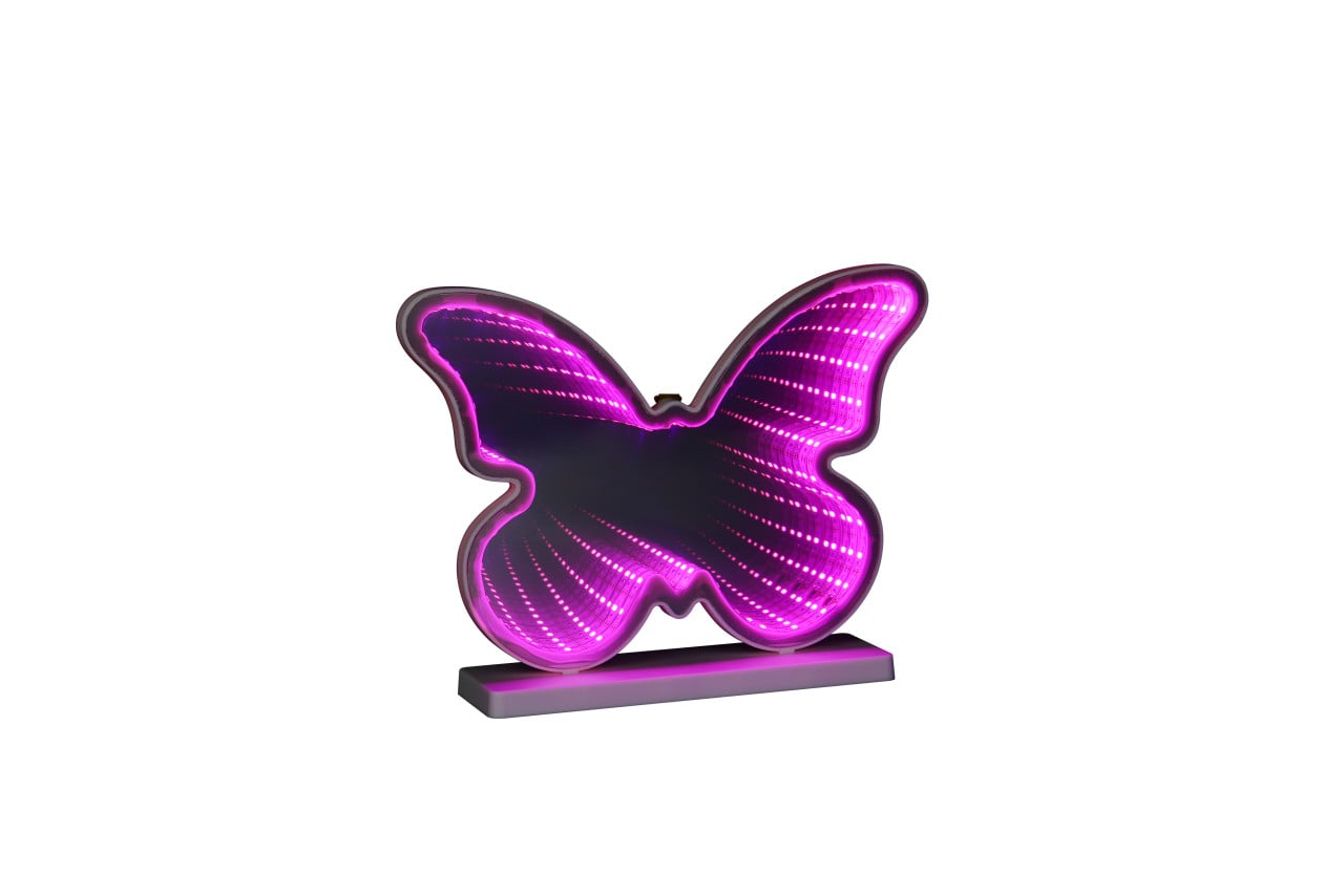 Reality LED-Wandleuchte Papillon 27x26 cm weiß Bild 2