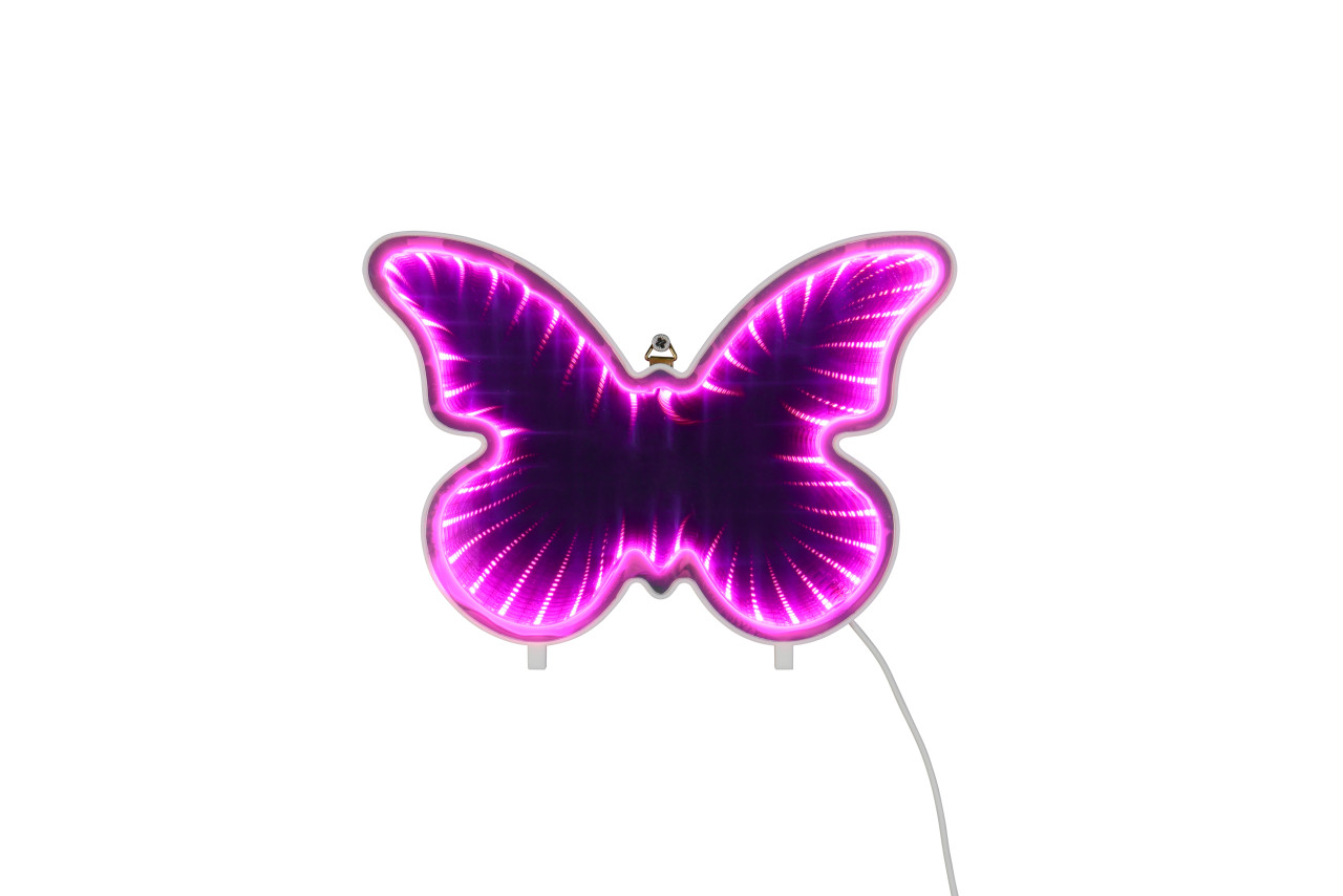 Reality LED-Wandleuchte Papillon 27x26 cm weiß Bild 3