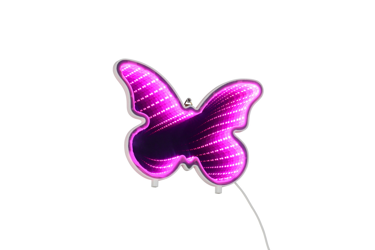 Reality LED-Wandleuchte Papillon 27x26 cm weiß Bild 5