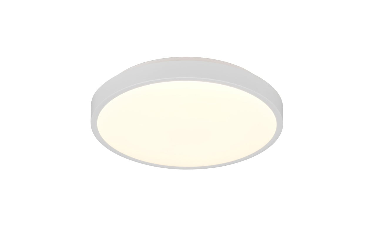 Reality LED-Deckenleuchte Slope Ø28,5 cm weiß matt neutralweiß
