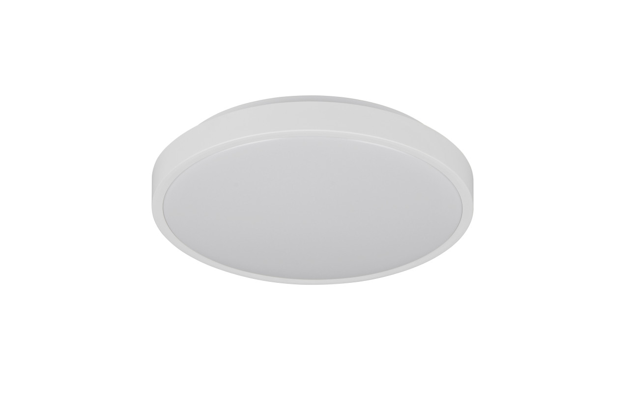 Reality LED-Deckenleuchte Slope Ø28,5 cm weiß matt neutralweiß Bild 2