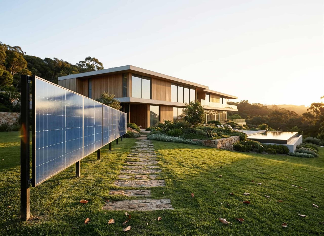 SunElements PV-Zaun ohne Wechselrichter 900 Wp bifazial 2er Set