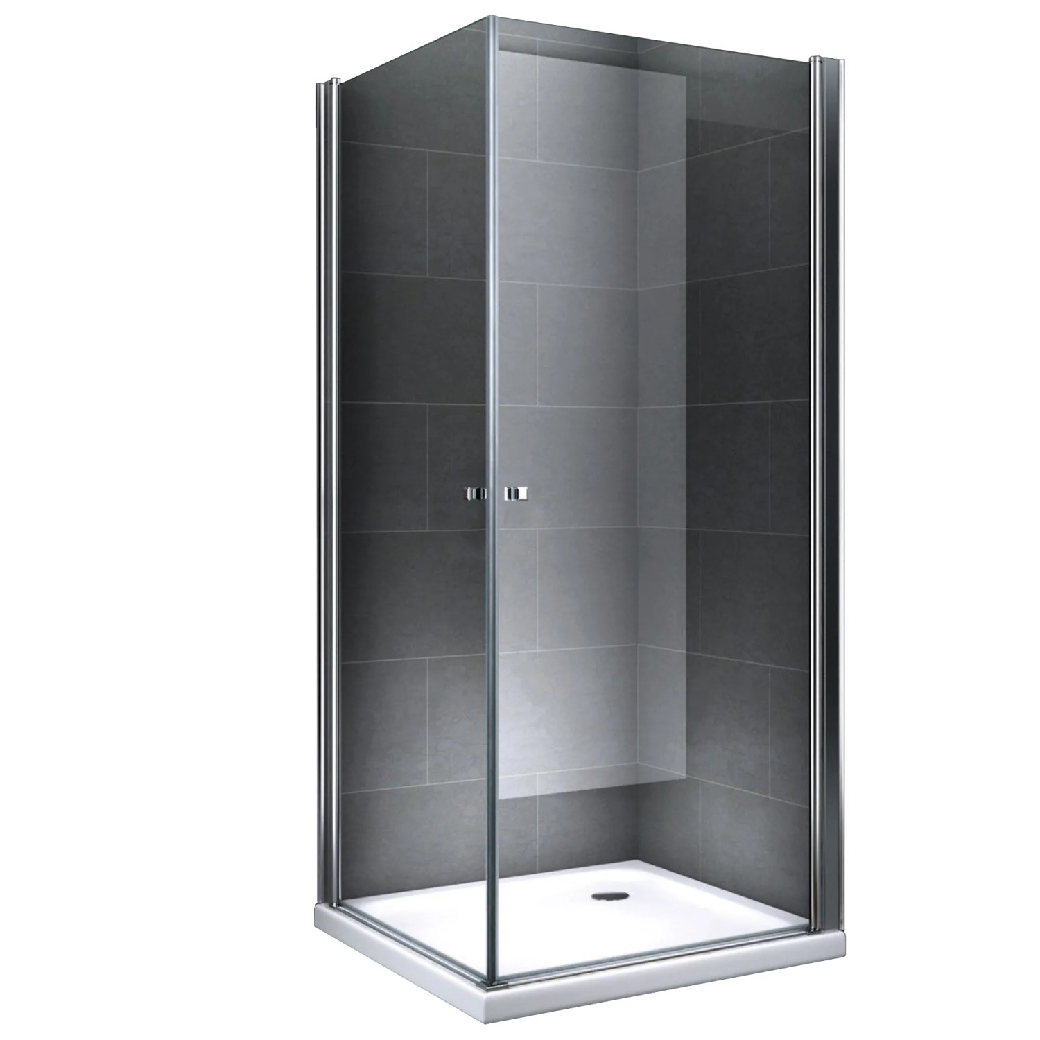 Dein Bau Projekt Duschkabine Glasdusche Klarglas 80 x 190 x 80 cm o. Wanne
