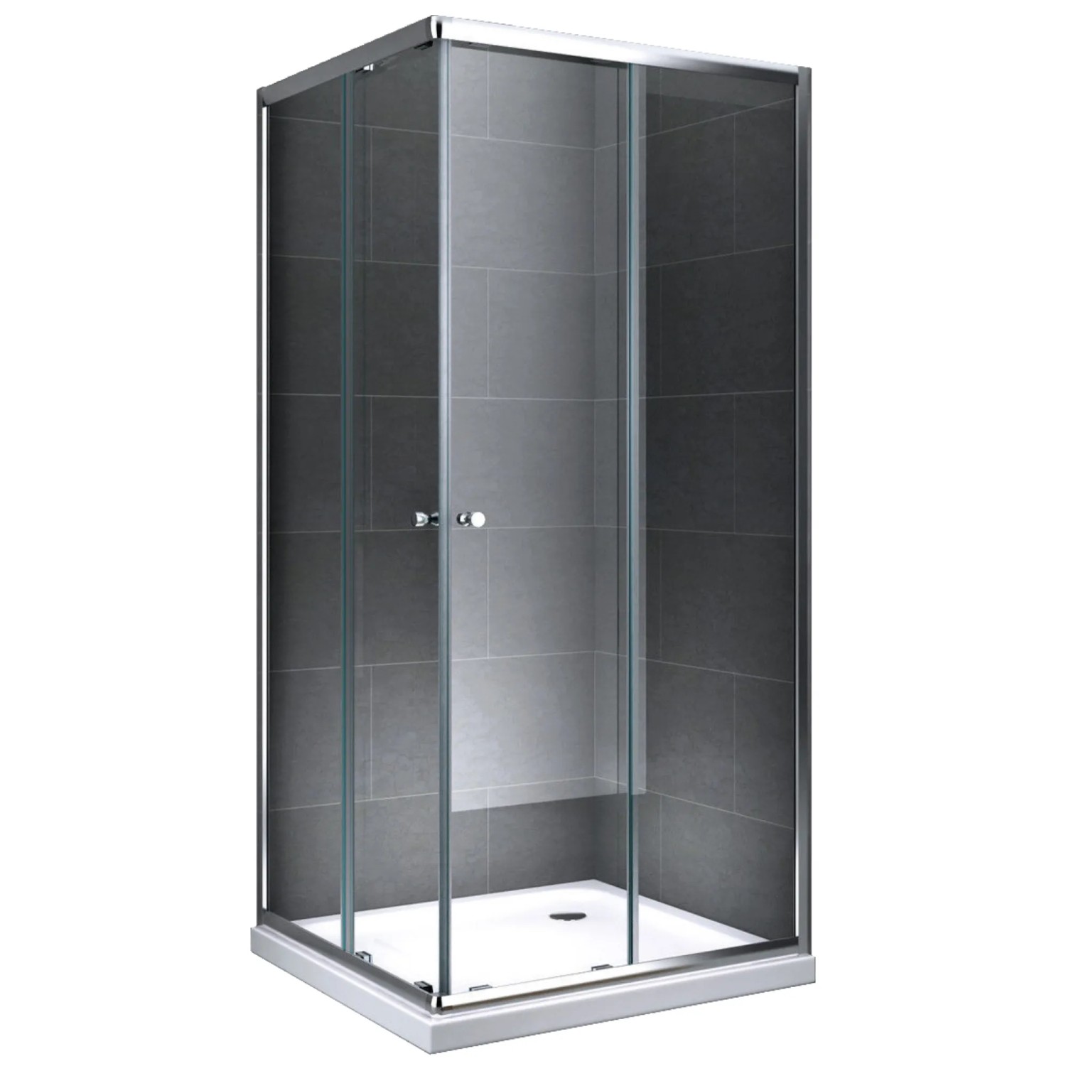 Dein Bau Projekt Duschkabine Eckdusche Klarglas 80 x 190 x 80 cm o. Wanne