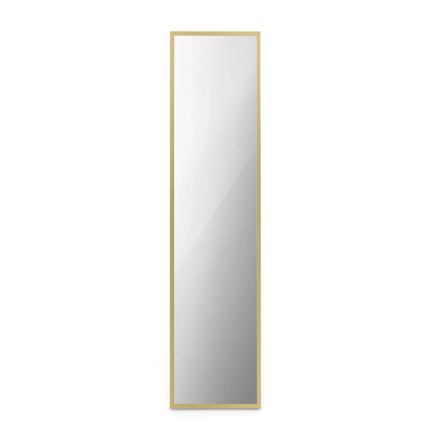 Klarstein La Palma 900 Smart Infrarotstrahler Konvektor 40x160 cm 900 W Spiegel Standfuß Antik-Gold-Metallic