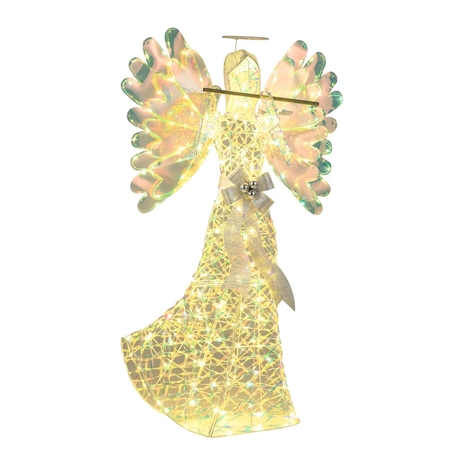 Costway Weihnachtsengel Beleuchtet Groß 158cm Engel