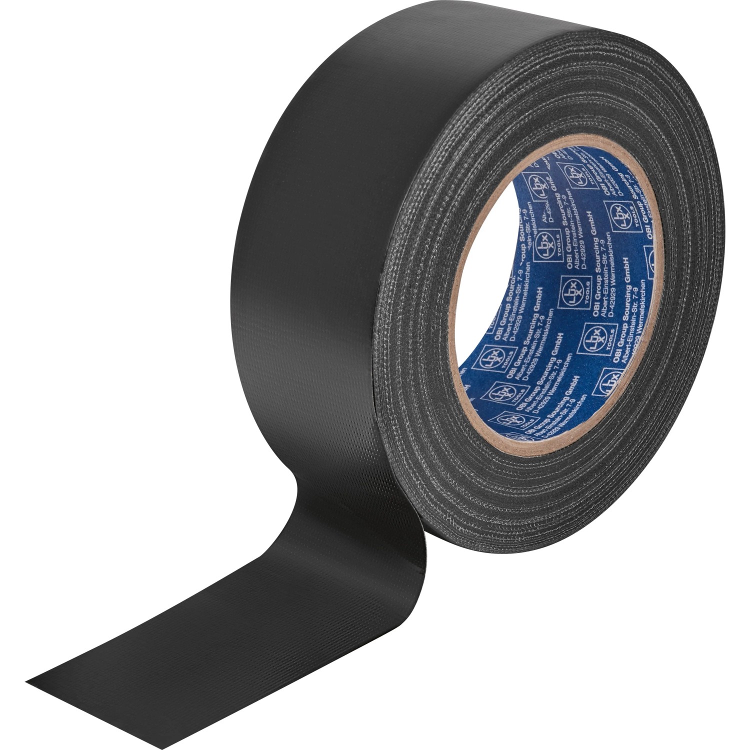 LUX-TOOLS Gewebeband 50 mm x 50 m Schwarz