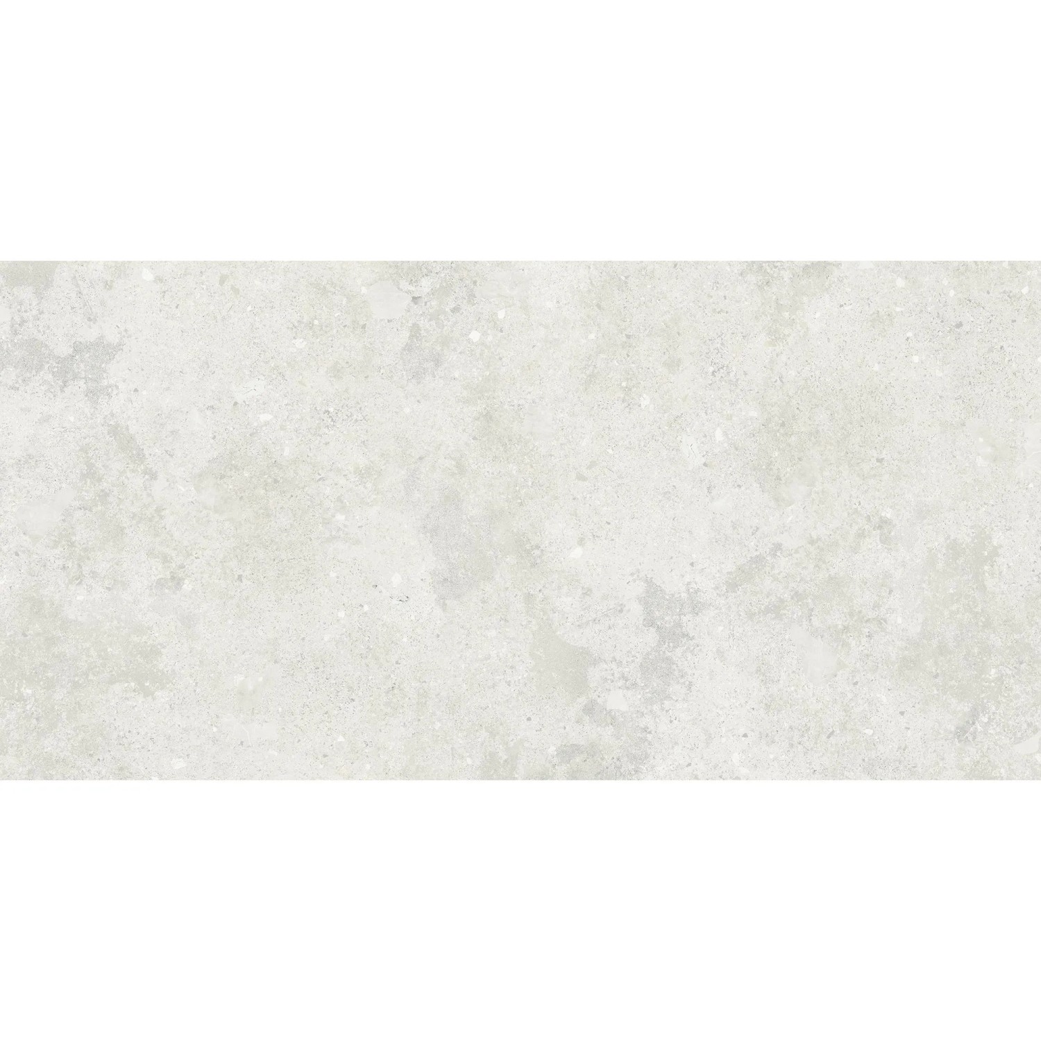 Bodenfliese Feinsteinzeug Florys Weiß Matt 59,8 cm x 119,8 cm