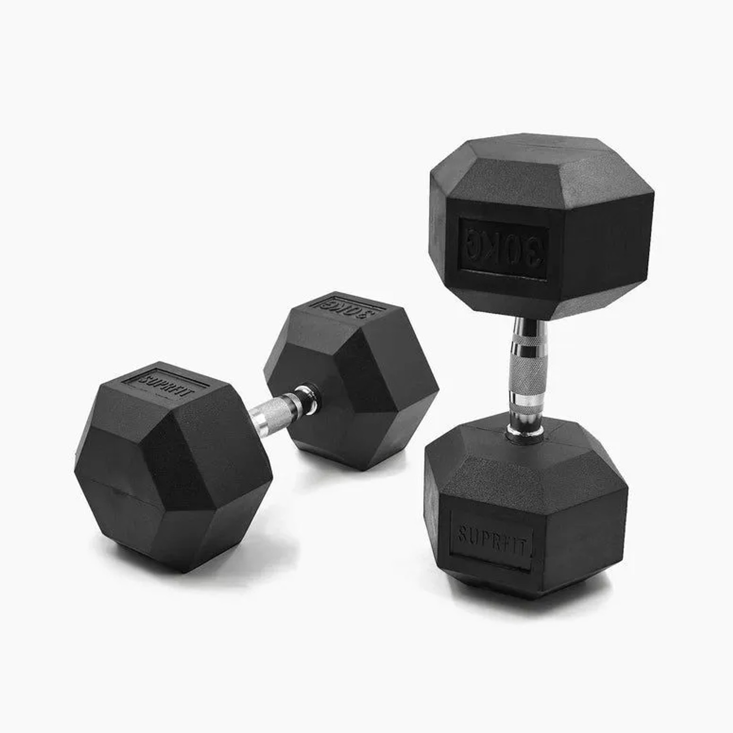 Suprfit Hex Gummi-Kurzhanteln Paar 30 kg