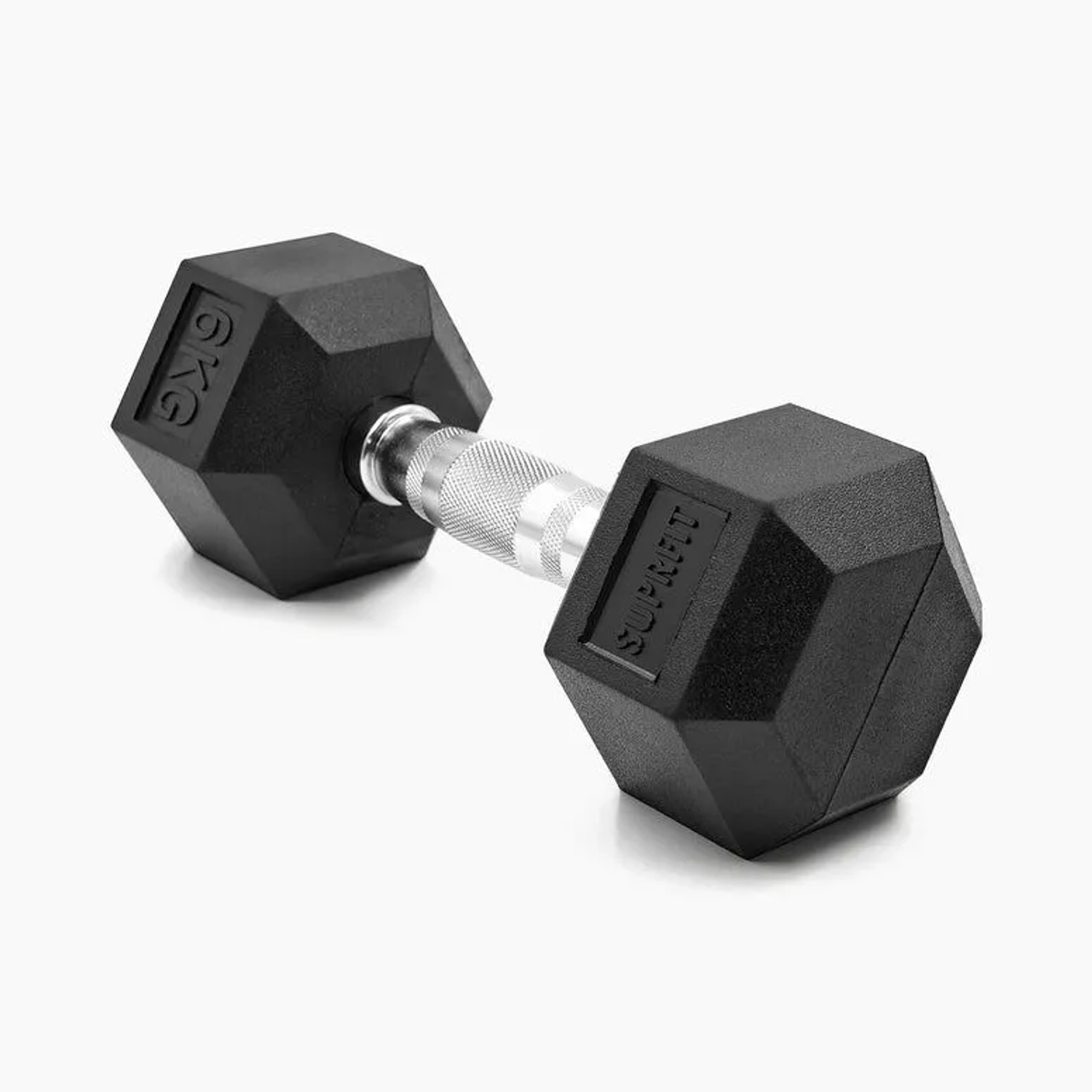 Suprfit Hex Gummi-Kurzhanteln Einzeln 6 kg