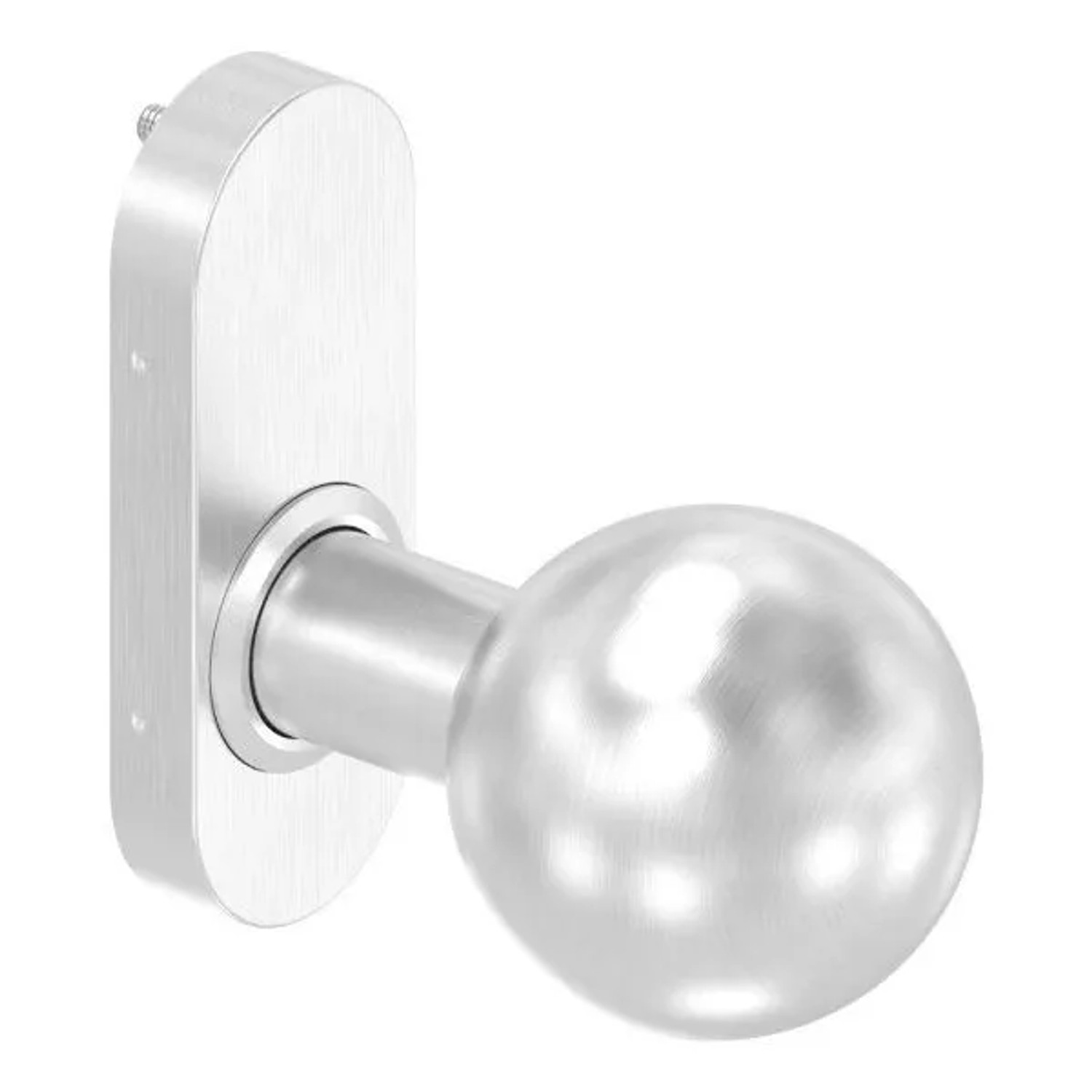 FeNau Drückerknopf V2A Edelstahl Ø 50 mm Fest Gerade Außer Mitte