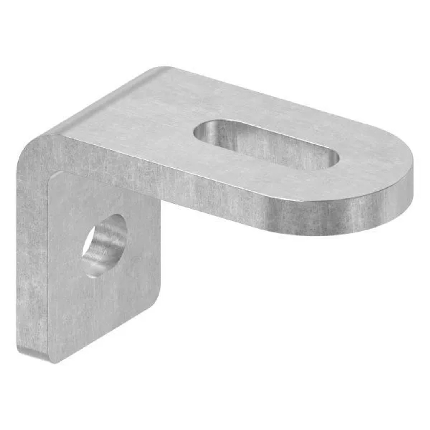 FeNau Winkel-Anschweißlasche Stahl S235 60x40x30x6 mm Mit Langlöchern 25x9 mm Und 12x9 mm