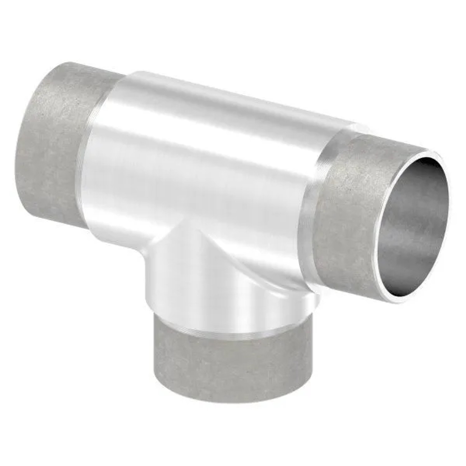 FeNau T-Stück V2A Für Rohr Ø 42,4 mm 2,0 mm Zum Stecken