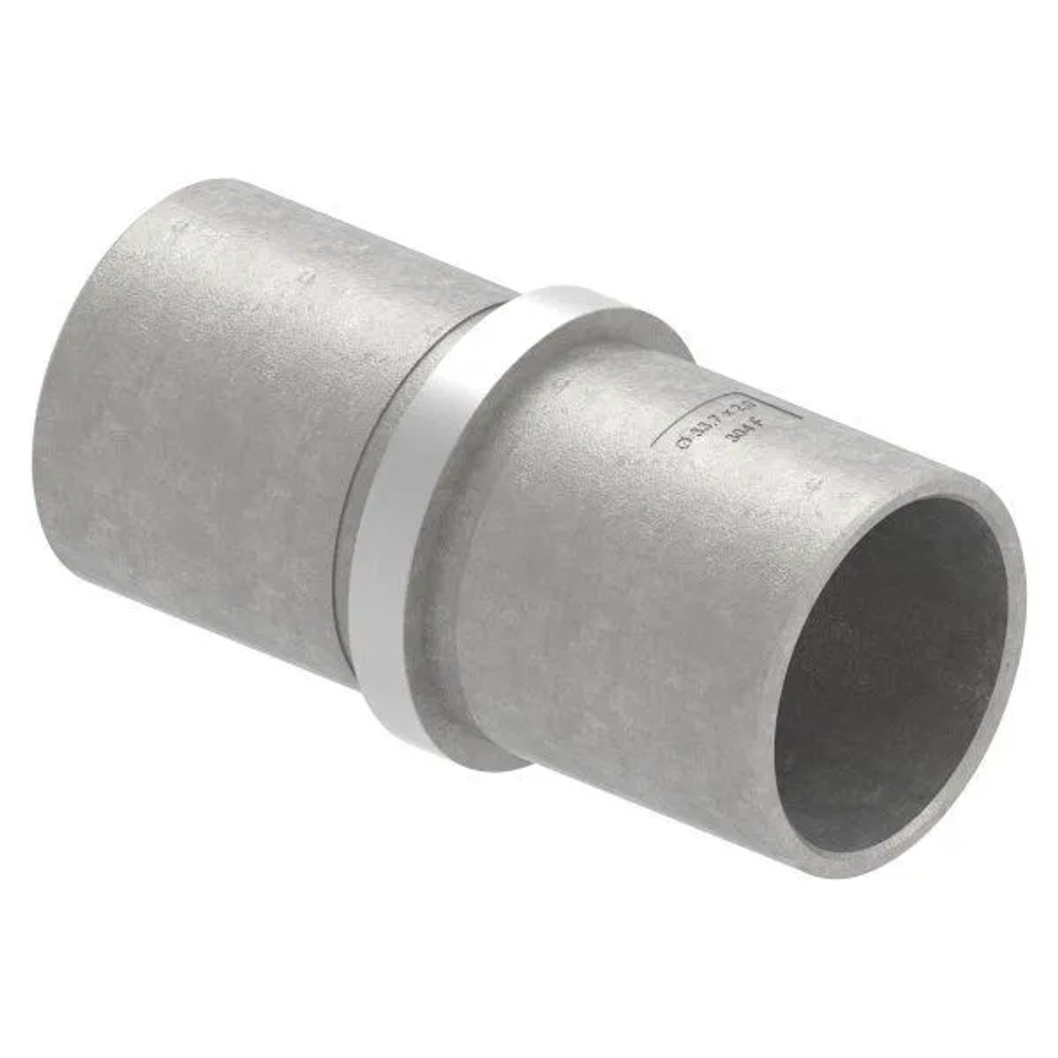 FeNau Steckfitting V2A Für Rohr Ø 33,7 X 2,0 mm Mit Mittelsteg