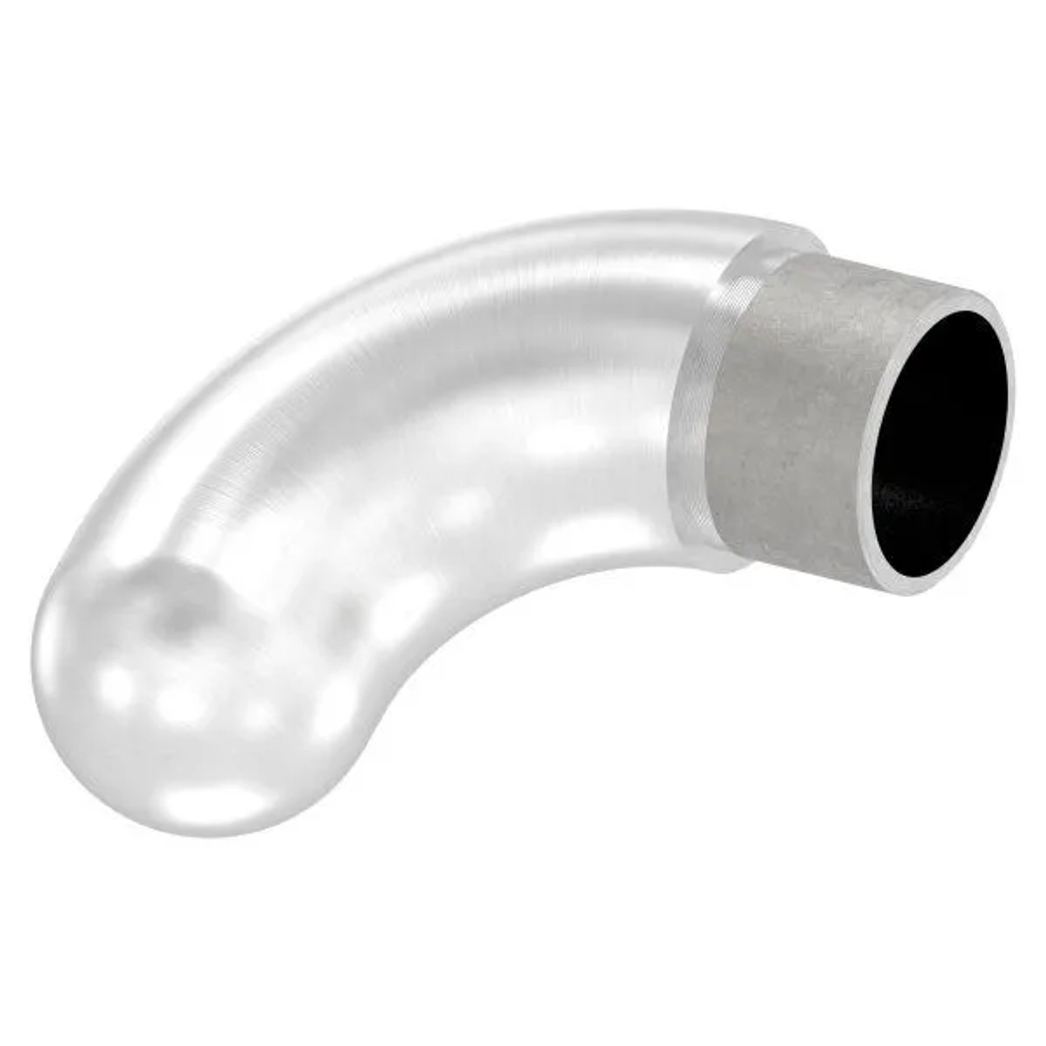 FeNau Endbogen V2A Für Rohr Ø 33,7 X 2,0 mm 90 Grad Halbrund