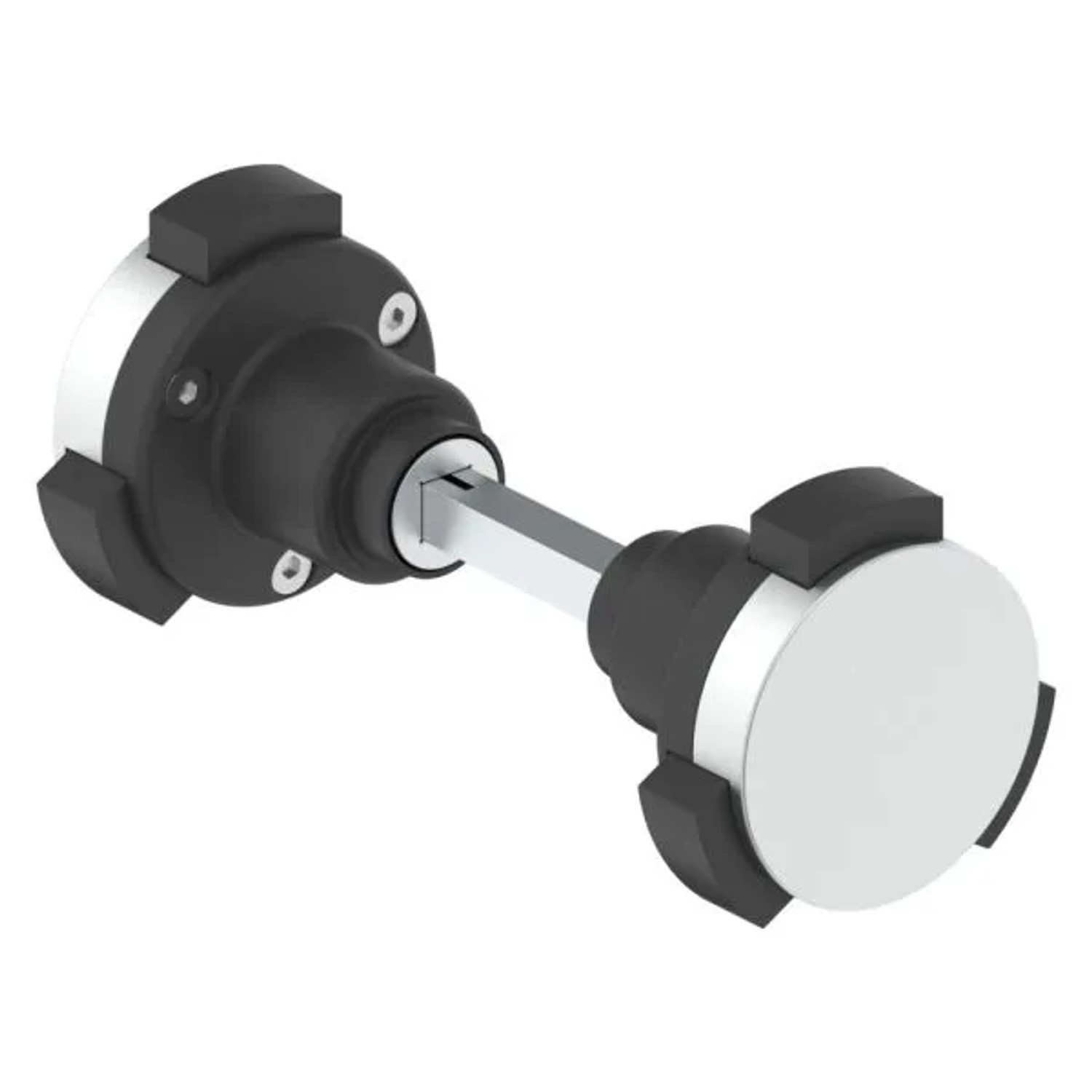 FeNau Sicherheitsknauf Aluminium Drückerstift 8x8 mm Paar