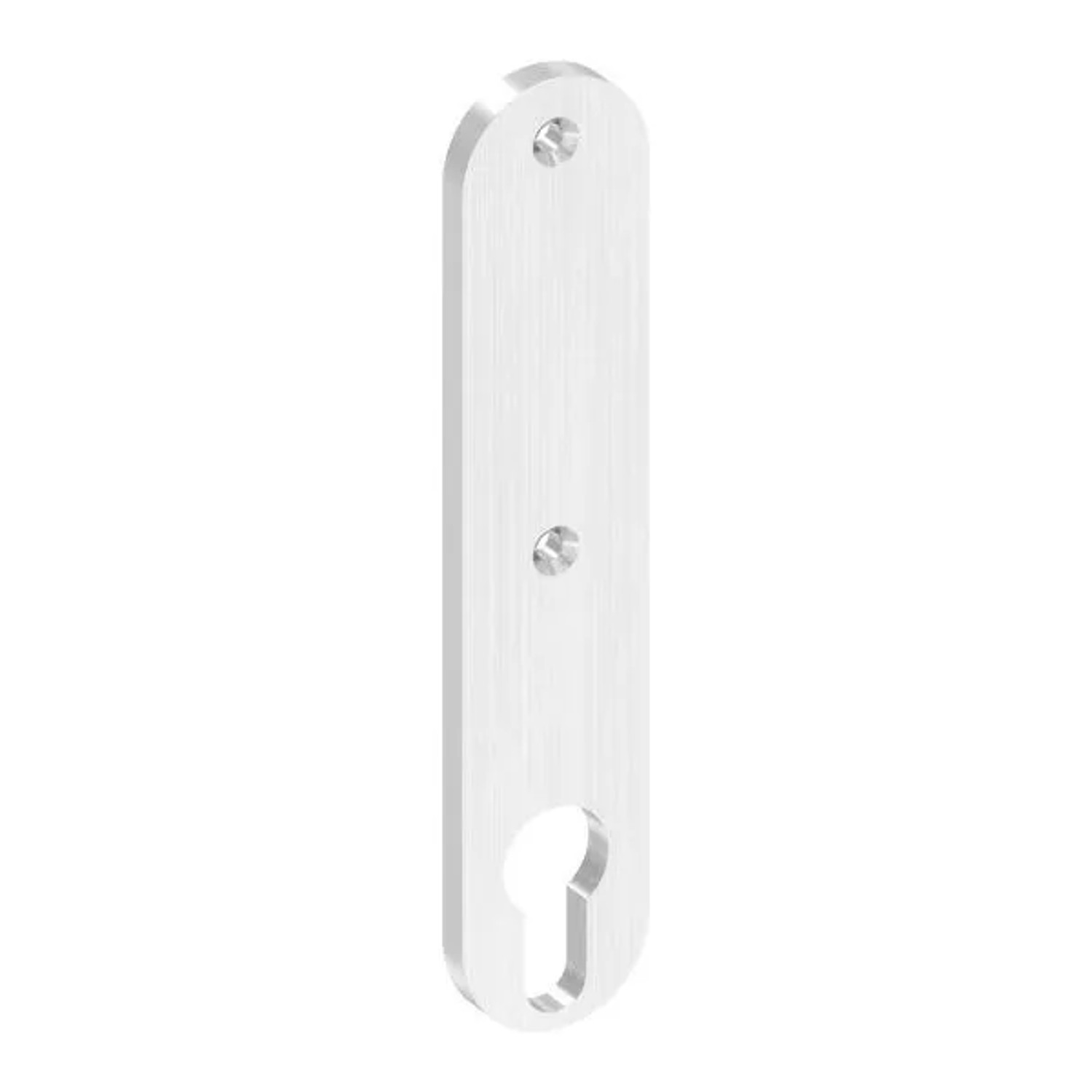 FeNau Langschild Edelstahl V2A 32 X 156 X 6 mm Gerundet Für Schlosskästen