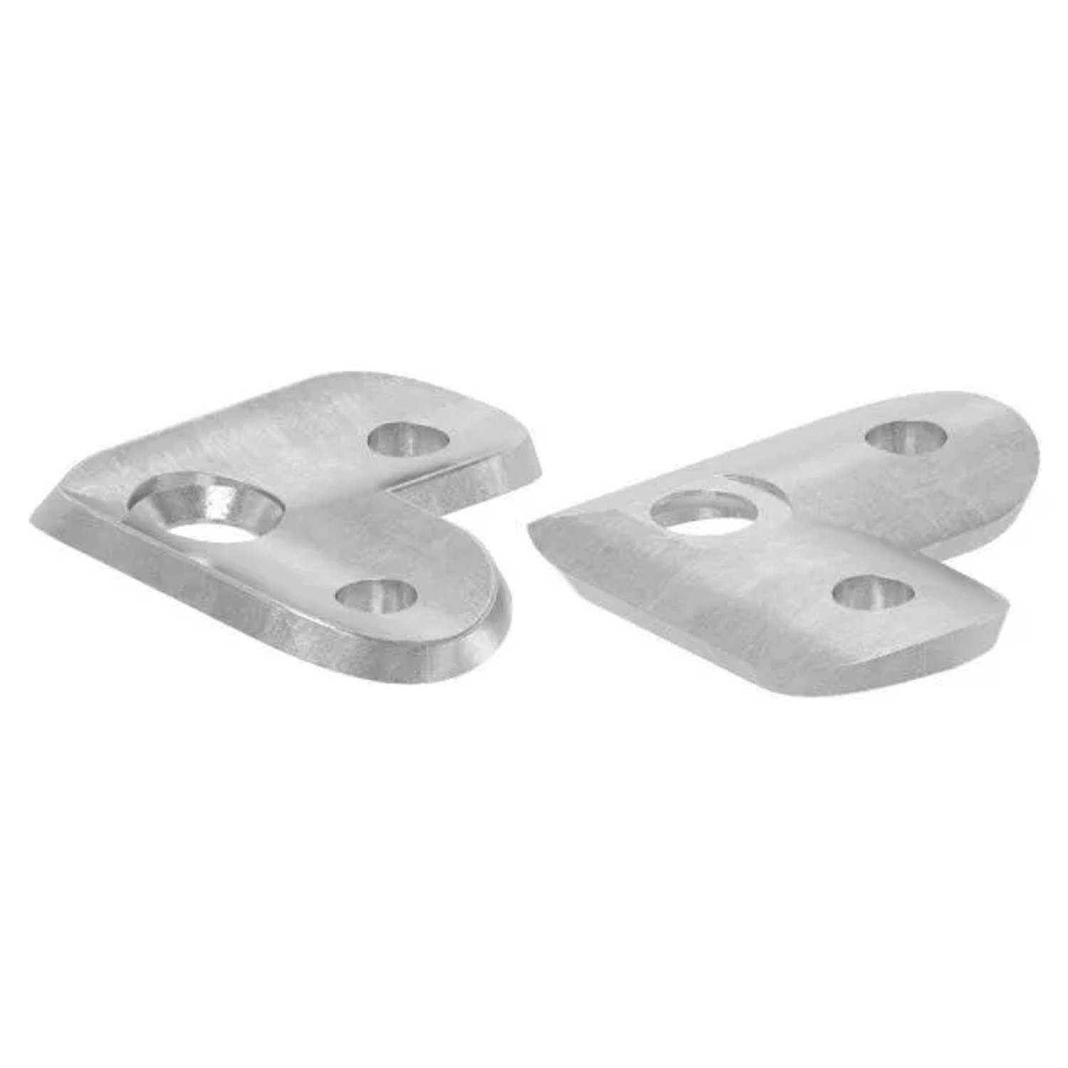 FeNau Handlaufanschlussplatte Stahl S235JR Roh 43x43x24 mm Für Rohr Ø 42,4 mm 90 Grad