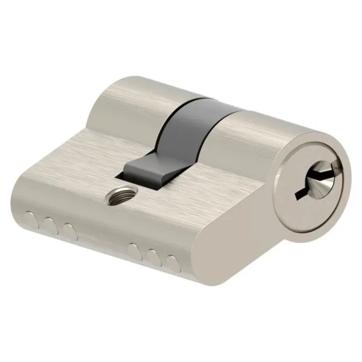FeNau Zylinder Edelstahloptik 42 mm Mit 3 Schlüssel