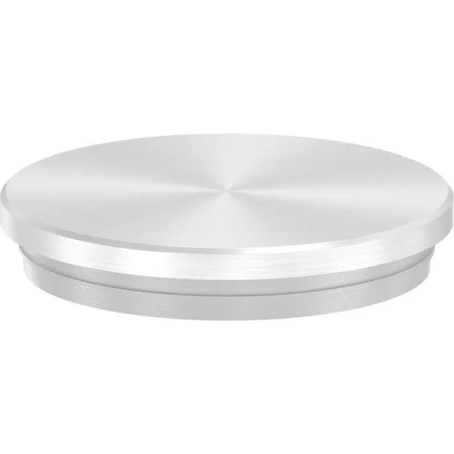 FeNau Einsteckkappe Edelstahl V2A Für Rohr Ø 42,4x2,0mm Flach Zum Einschlagen