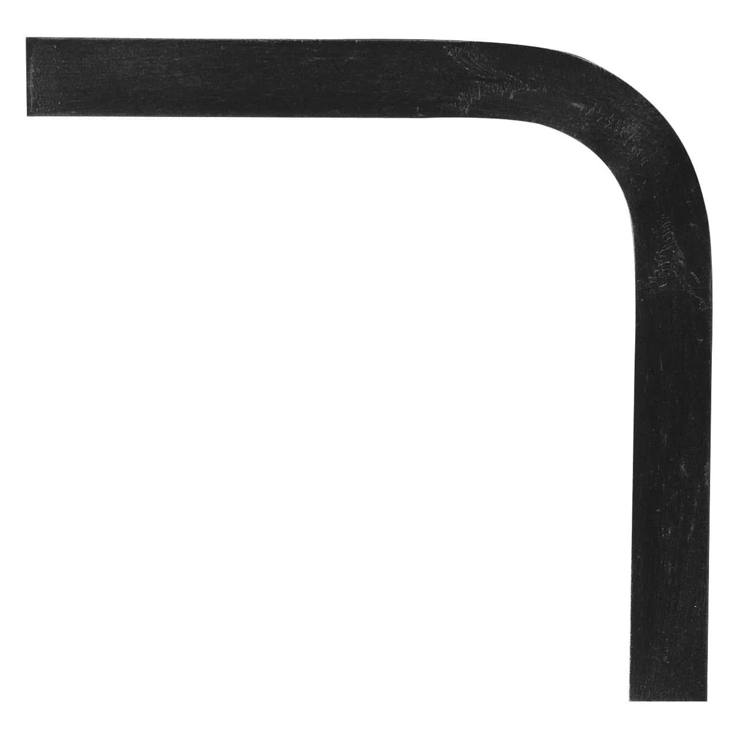 FeNau Handlauf-Bogen 90 Grad 40x8 mm Glatt Stahl S235JR Schweißbar