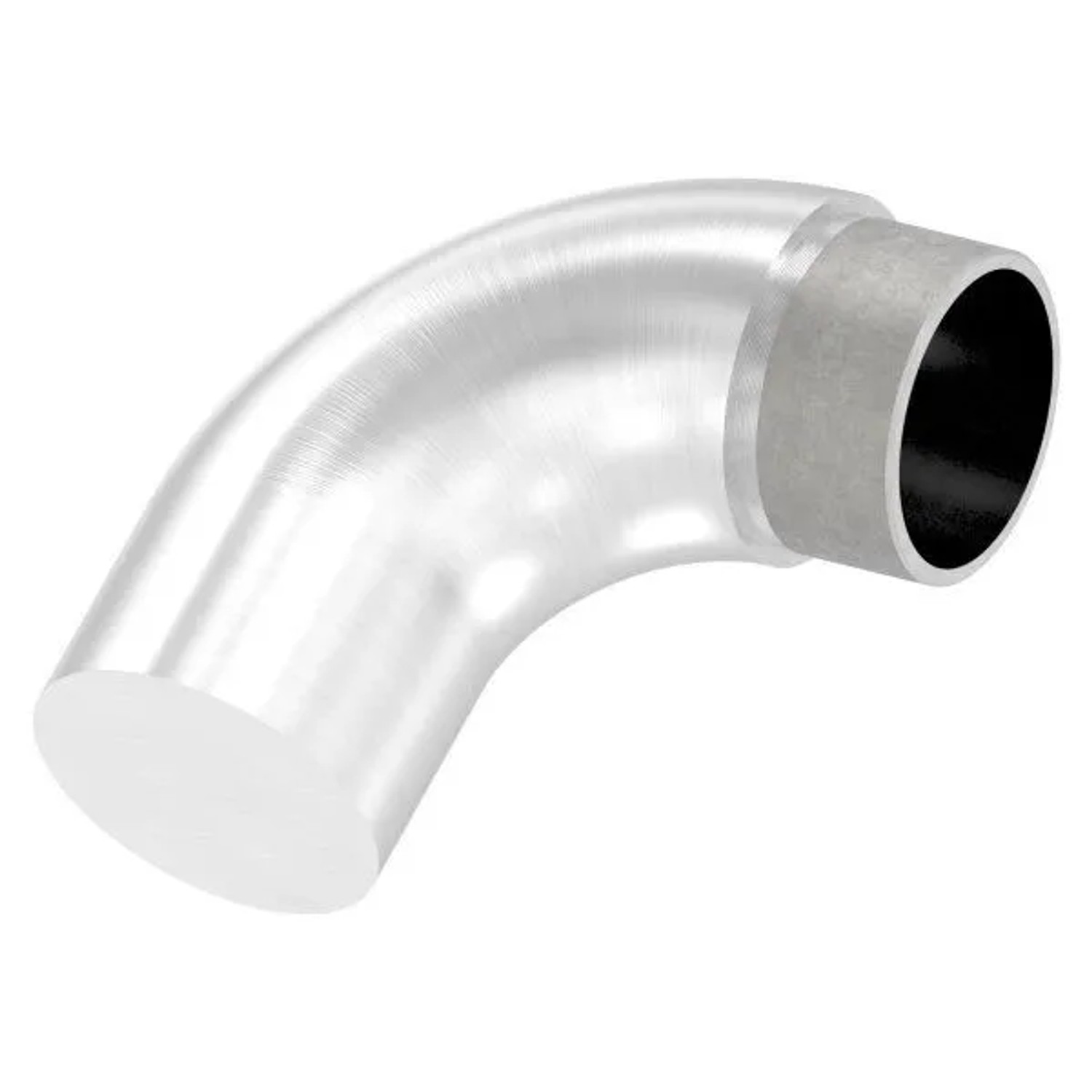 FeNau Endbogen V2A Für Rohr Ø 42,4 X 2,0 mm 90 Grad Flach Lang