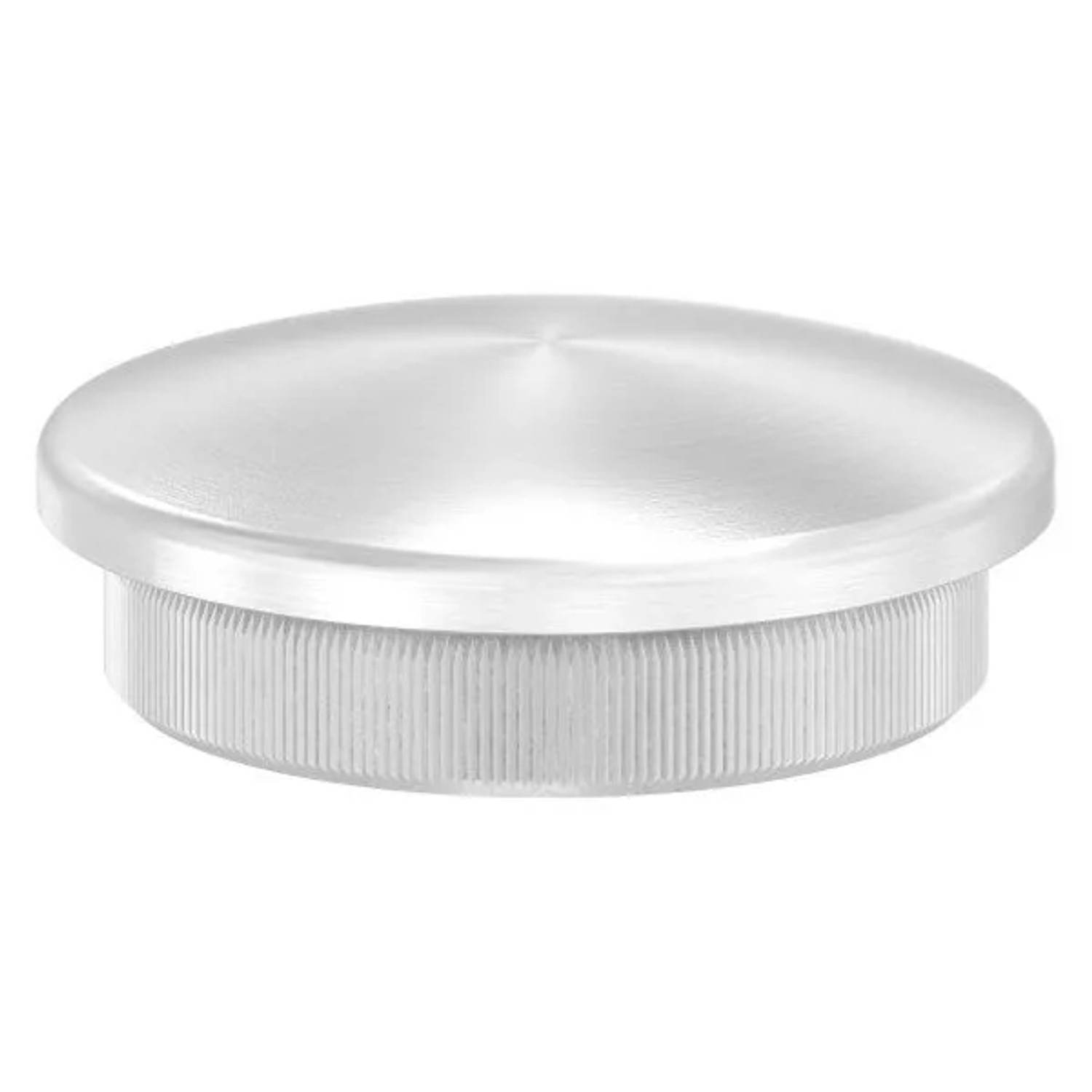 FeNau Einsteckkappe Edelstahl V2A Für Rohr Ø 42,4x3,0 mm Leicht Gewölbt Zum Einschlagen