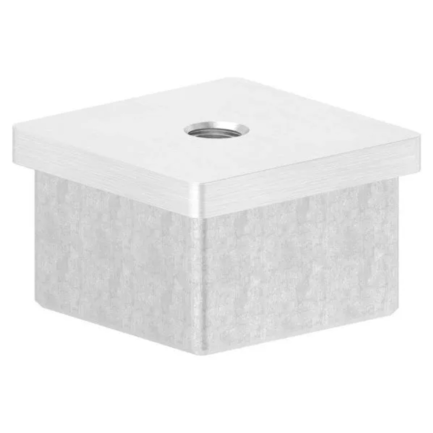 FeNau Einsteckkappe Edelstahl V2A 40 X 40 mm Mit M8 Gewinde