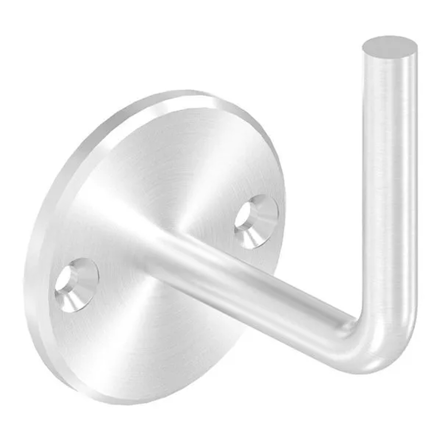 FeNau Handlaufhalter V2A Ronde Ø70x6mm Bügel Ø12mm Wandabstand 80 mm Zum Anschweißen