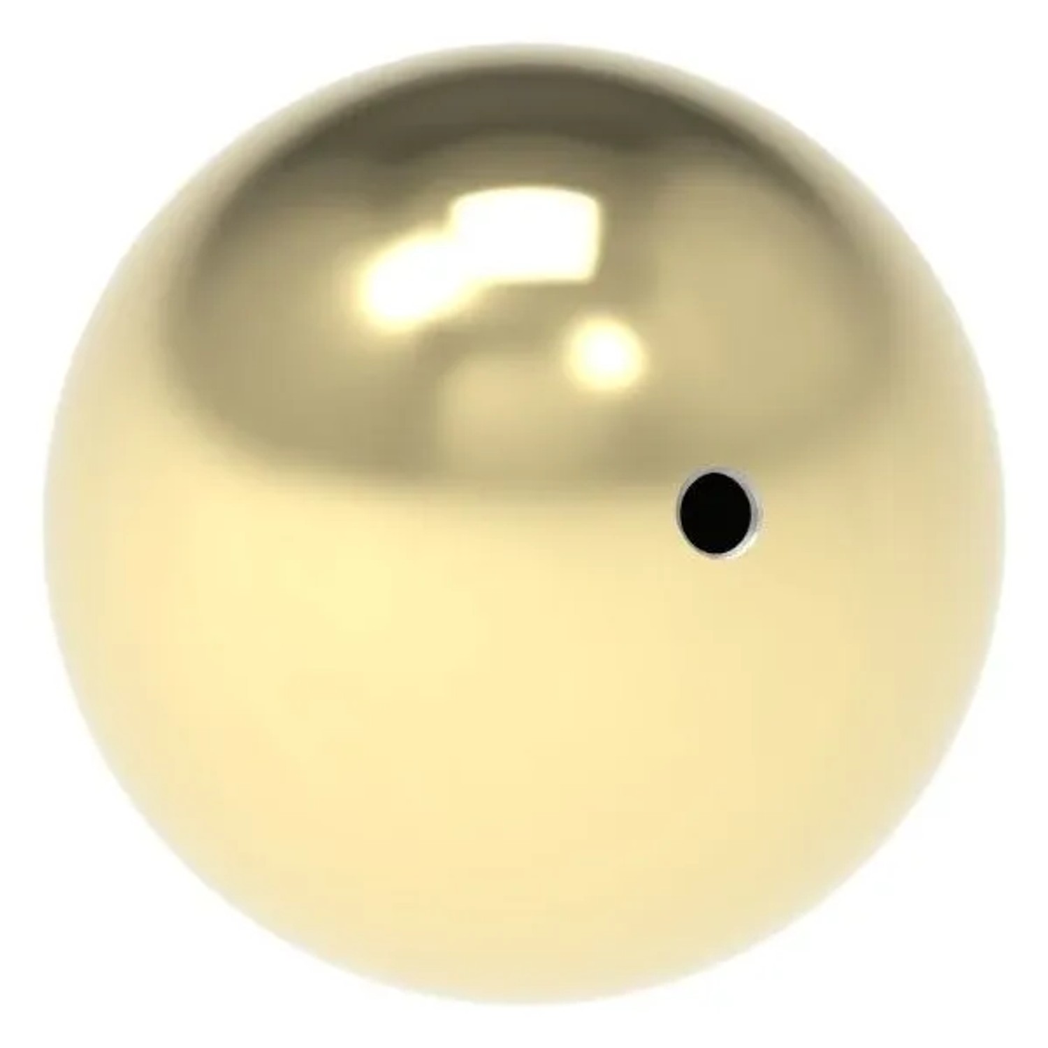 FeNau Hohlkugel Messing Beschichtet Ø 80 mm Mit Gewinde M8