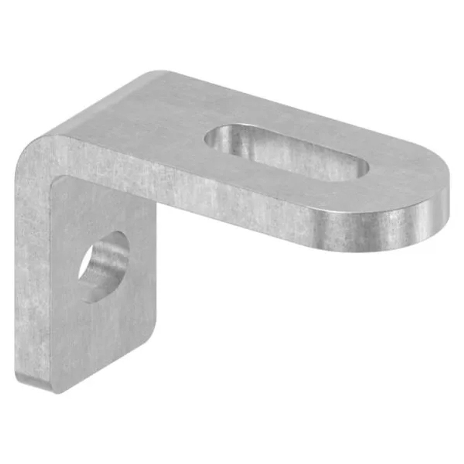 FeNau Winkel-Anschweißlasche Stahl S235 60x40x25x6 mm Mit Langlöchern