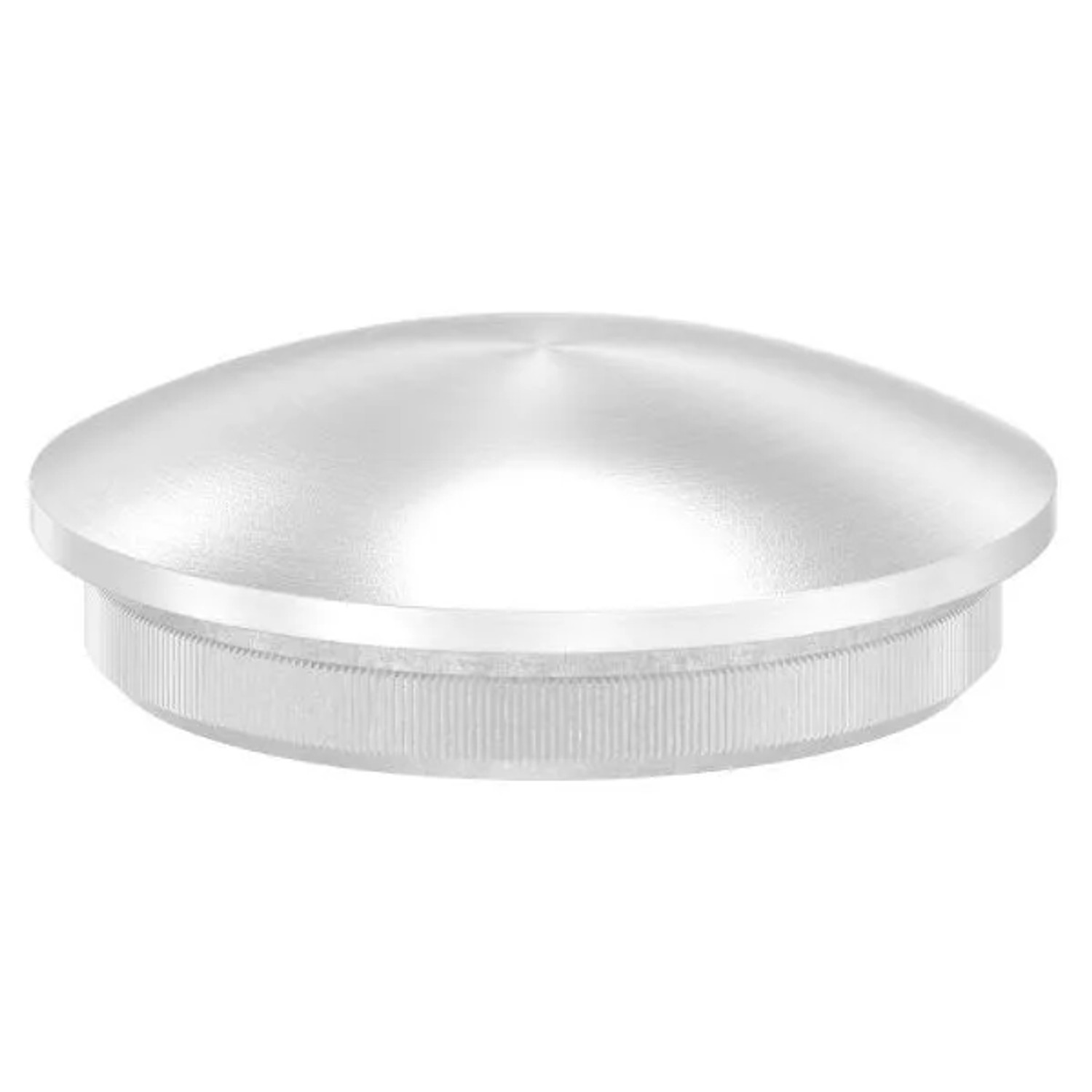FeNau Einsteckkappe V2A Ø 33,7 mm Für Rohr 2,0 mm Wandstärke Gewölbt Zum Einschlagen