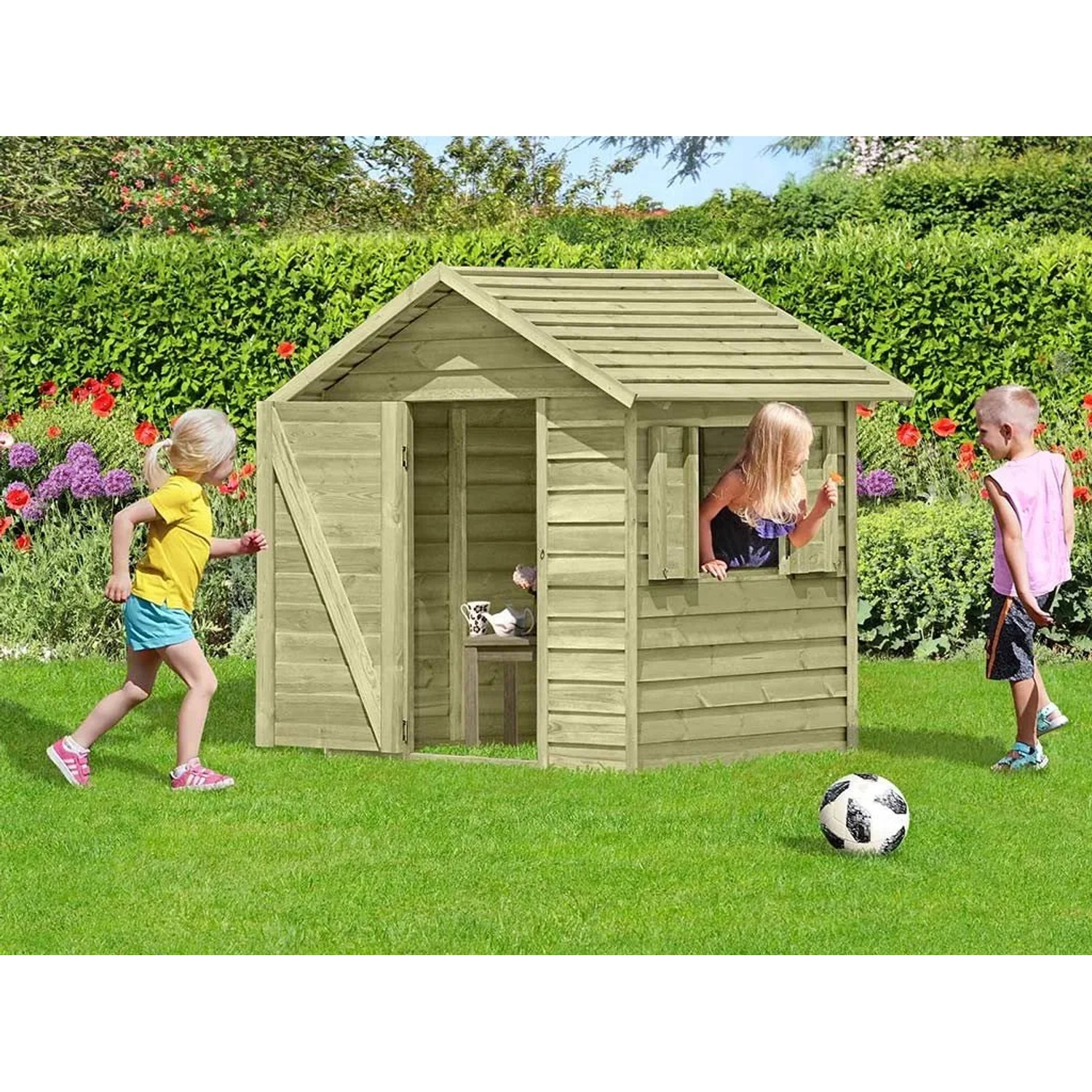 Belladoor Spielhaus Smart Plus Olli Kesseldruckimprägniert