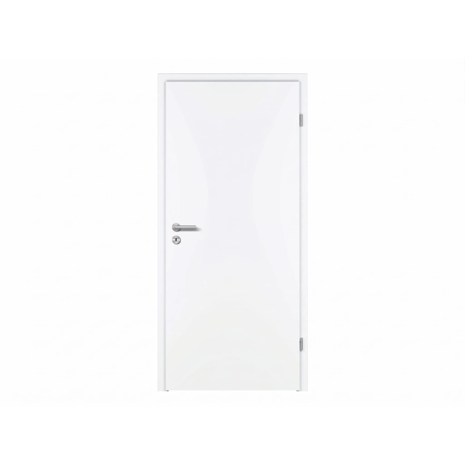 PRÜM Wohnungseingangstür CPL RAL 9016 Premium Weißlack Schallschutzklasse 2 Klimaklasse 3 1985 x 985 mm 39 mm Stark Klimaklasse 3 DIN Rechts